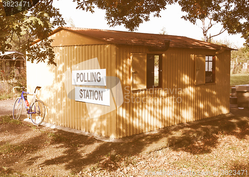 Image of  Polling station vintage