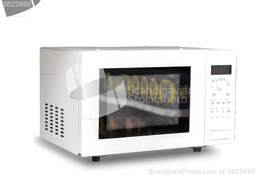 Image of Microwave on white background.