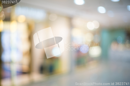 Image of Blurred image of shopping mall