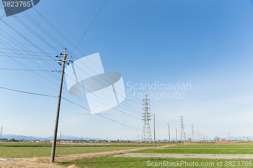 Image of Power Tower in countryside