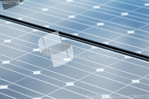 Image of Solar panel texture close up