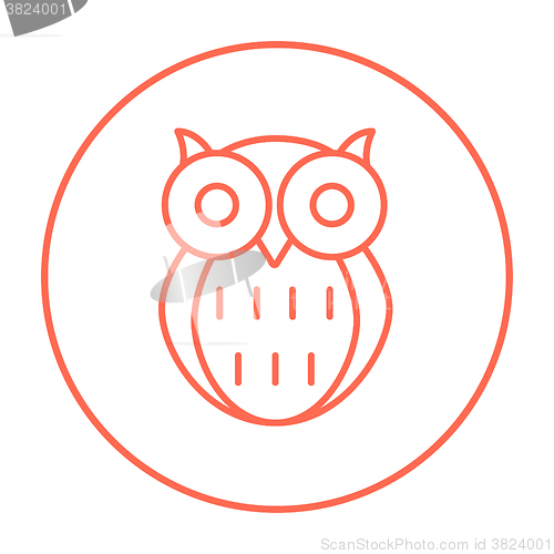 Image of Owl line icon.