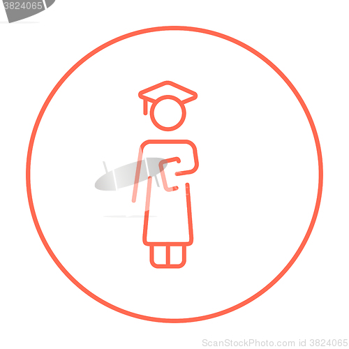 Image of Graduate line icon.