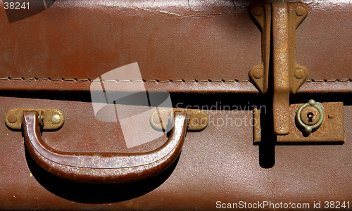 Image of Old leather suitcase