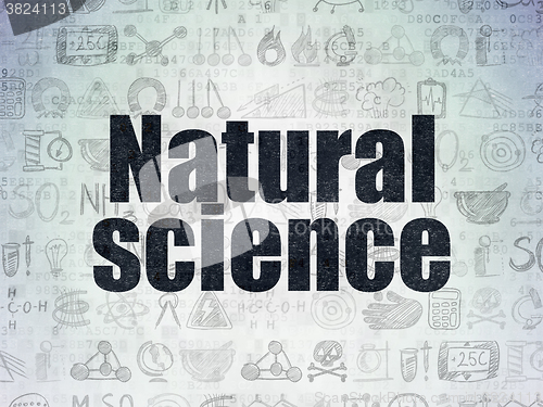 Image of Science concept: Natural Science on Digital Paper background