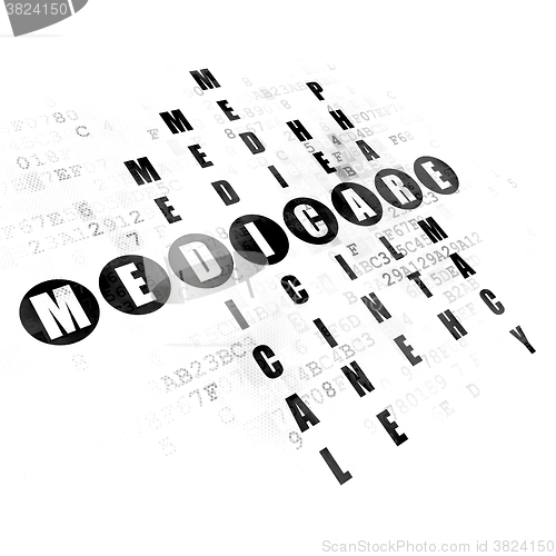 Image of Medicine concept: Medicare in Crossword Puzzle