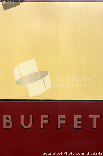 Image of Buffet car sign