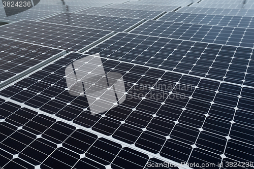 Image of Solar panel detail abstract - renewable energy source