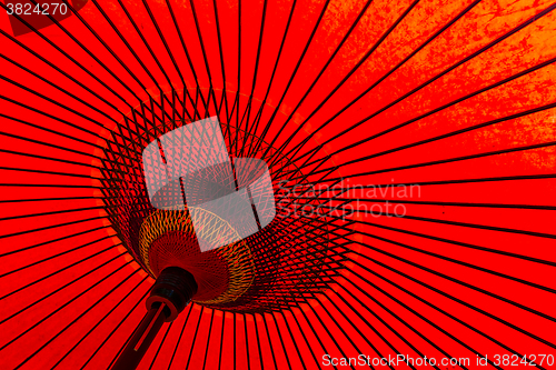 Image of Japanese red umbrella