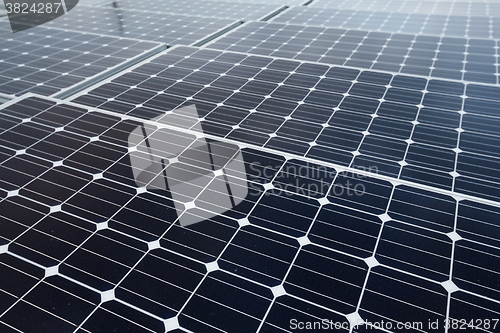 Image of Solar panel close up