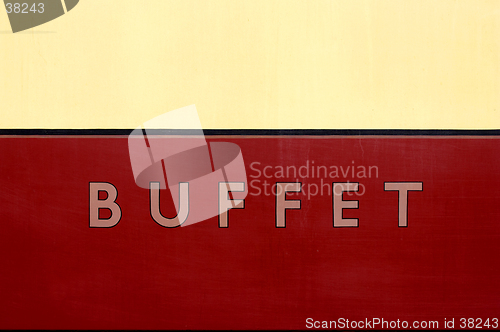 Image of Buffet car sign