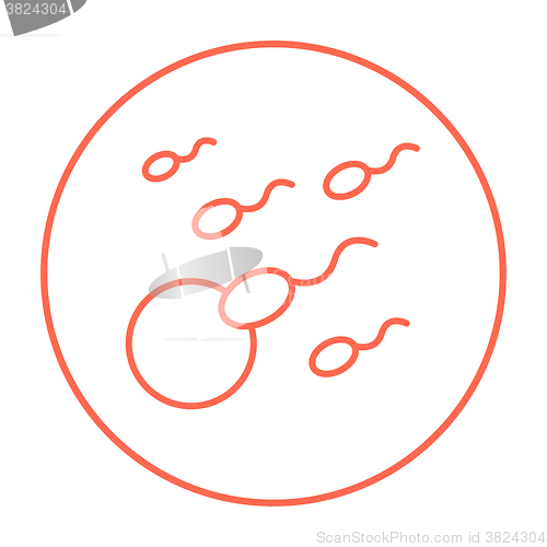 Image of Fertilization line icon.