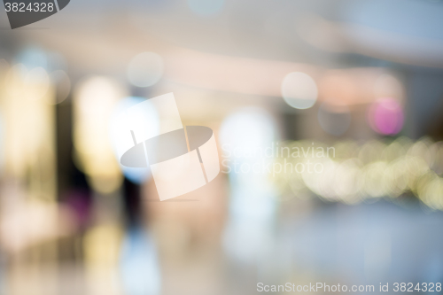 Image of Blurred shopping mall background