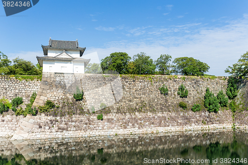 Image of Moat with a Turret in osaka castle