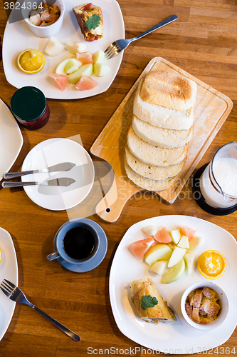 Image of Fresh breakfast table