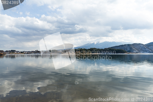 Image of Mountain Fuji and Lake