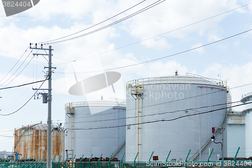 Image of Industrial oil tanks