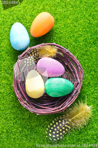 Image of decorative painted Easter eggs