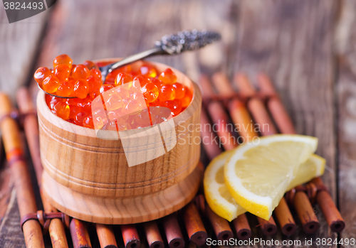 Image of salmon caviar