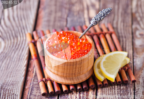 Image of salmon caviar