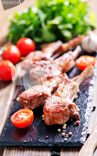 Image of Rack of lamb fried with aromatic olive oil