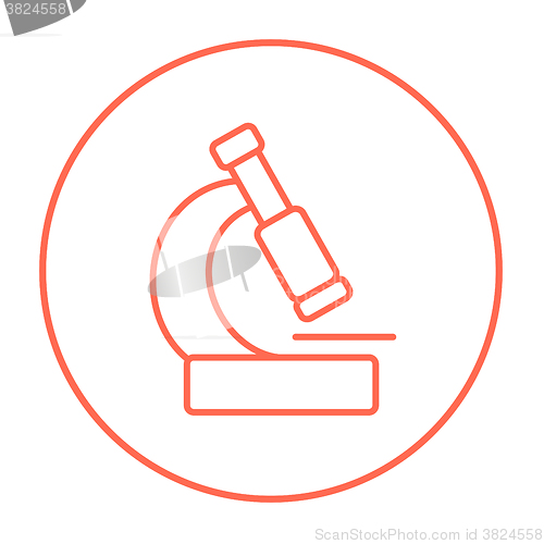 Image of Microscope line icon.