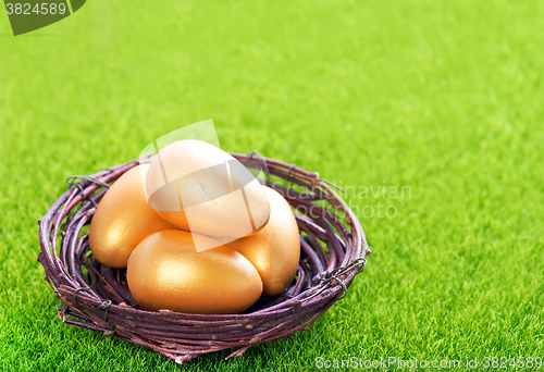 Image of decorative painted Easter eggs