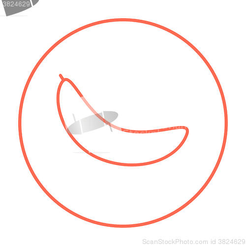 Image of Banana line icon.