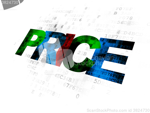 Image of Marketing concept: Price on Digital background