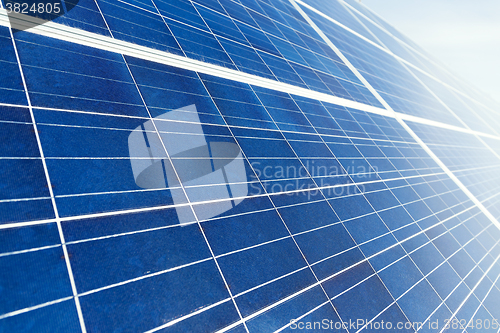 Image of Solar panel texture close up