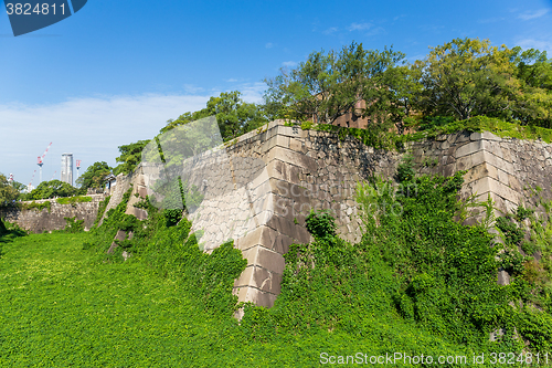 Image of Osaka castle wall