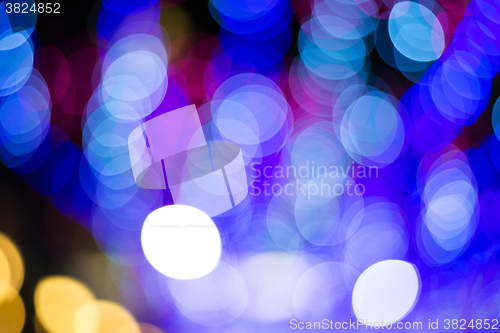 Image of Christmas blurred lights