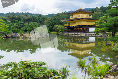 Image of Golden Pavilion Kinkakuji Temple in Kyoto Japan