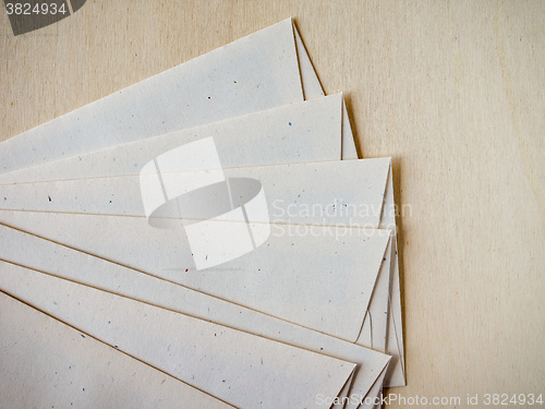 Image of Letter envelope on wood table