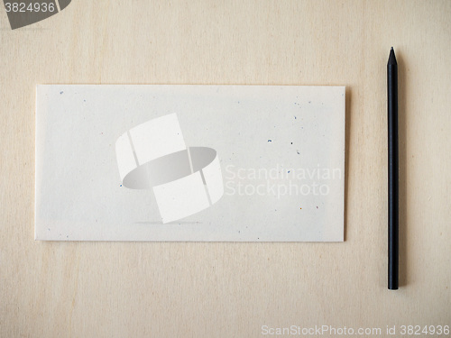 Image of Letter envelope with pencil