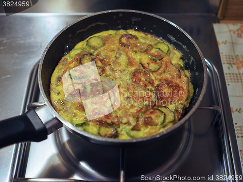 Image of Zucchini and mushroom omelet