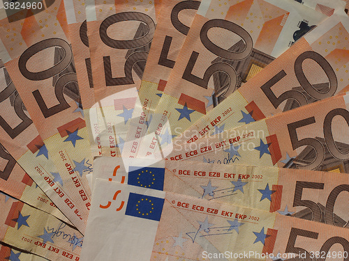 Image of Fifty Euro notes