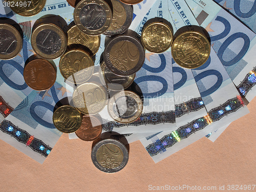 Image of Euro coins and notes