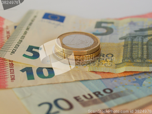 Image of Euro coins and notes