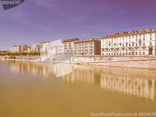 Image of River Po Turin vintage