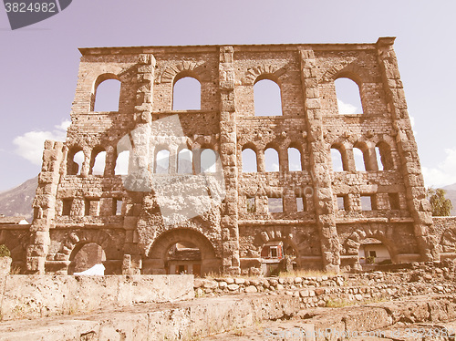 Image of Roman Theatre Aosta vintage