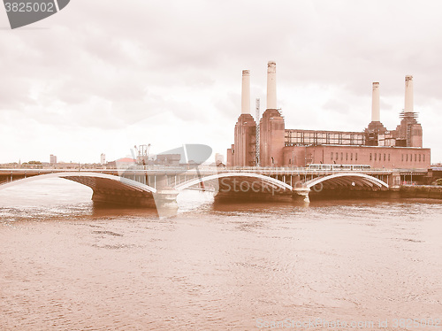 Image of Battersea Powerstation London vintage