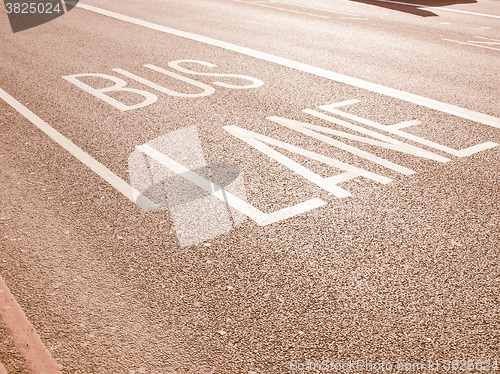 Image of  Bus lane vintage