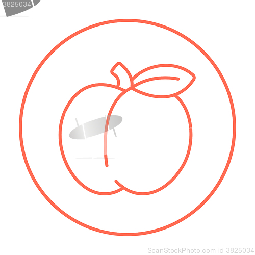 Image of Apple line icon.