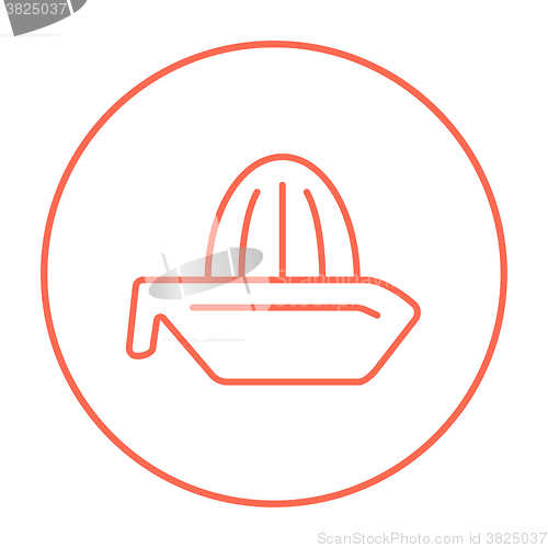 Image of Lemon squeezer line icon.