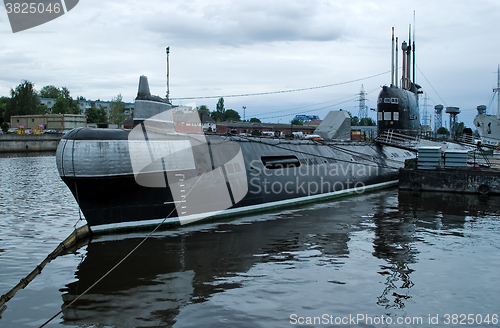 Image of submarine B-413 in Kaliningrad. Russia