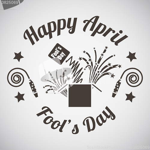 Image of April fool\'s day emblem 