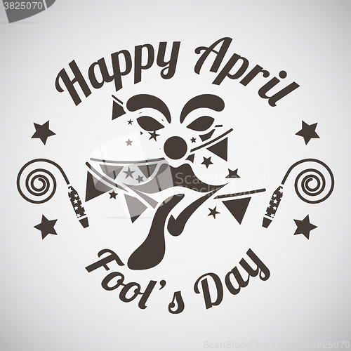 Image of April fool\'s day emblem 