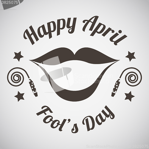 Image of April fool\'s day emblem 