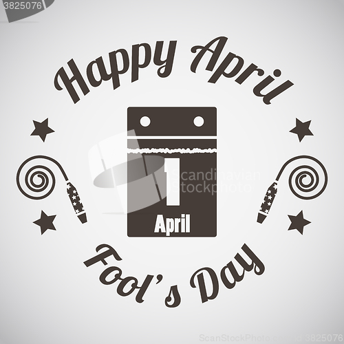 Image of April fool\'s day emblem 